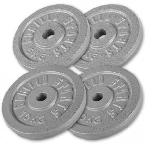 Obciążenia treningowe żeliwne Gorilla Sports 30kg(2x10kg 2x5kg)