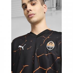 Męska koszulka wyjazdowa FC Shakhtar Donetsk 24/25 PUMA Black Rickie Orange