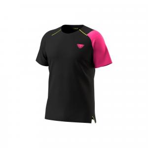 Koszulka biegowa męska Dynafit DNA Shirt czarny/różowy m