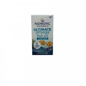 Kwasy Ultimate Omega Fish Oil Junior Nordic Naturals 680mg Truskawka 90 kapsułek