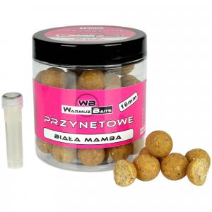 Przynęta Kulki Haczykowe Warmuz Baits Biała Mamba 16Mm 250Ml + Dopalacz
