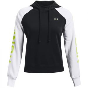 Bluza damska Under Armour Rival Fleece CB Hoodie czarno-biała