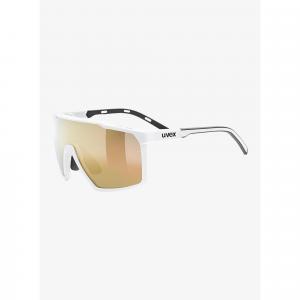 Okulary rowerowe Uvex MTN Perform S - white matt/mir.gold