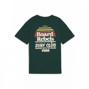 Młodzieżowa koszulka Mid 90s z grafiką PUMA Dark Myrtle Green