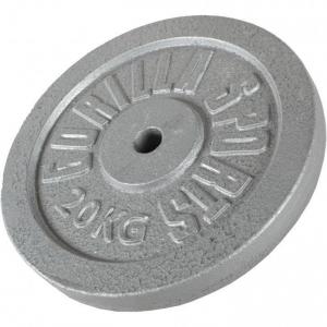 Obciążenie treningowe Gorilla Sports żeliwne 1,25-30kg srebrne