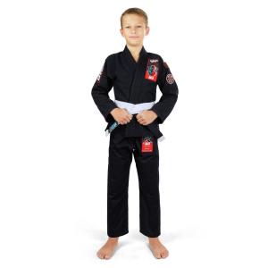 Kimono/Gi do BJJ dla dzieci Ground Game Ninja czarne