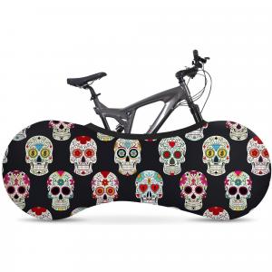 Pokrowiec rowerowy na koła VELOSOCK model Skulls