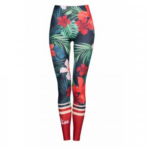 Legginsy sportowe damskie DEEP TRIP Rajskie