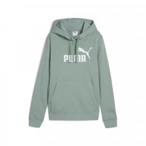 Damska bluza z kapturem z logo No.1 ESS PUMA Green Moon