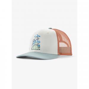 Czapka dziecięca Patagonia Trucker Hat - clouds and earth birch white