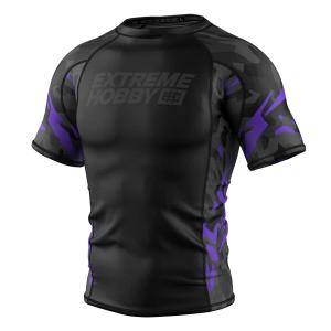 Koszulka Męska na siłownię rashguard MMA EXTREME HOBBY BLACK PANTHER