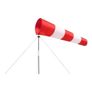 Rękaw - wskaźnik wiatru Biało/Czerwony HQ Windsock Airport 150 cm