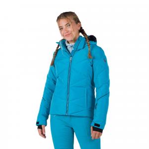 Kurtka Narciarska Rossignol damska W Staci pearly JKT turkusowa