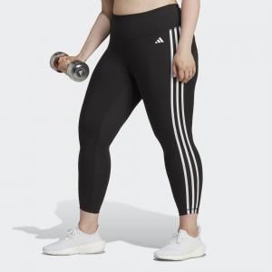 Train Essentials 3-Stripes High-Waisted 7/8 Leggings (Plus Size)