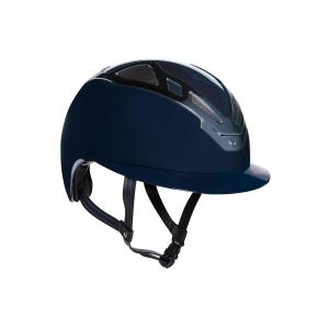 Kask apex chrome niebieski granatowy błyszczący