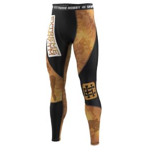 Legginsy sportowe męskie EXTREME HOBBY GOLDEN WARRIOR