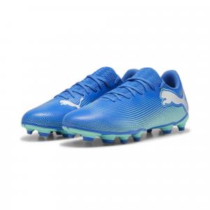 Buty piłkarskie FUTURE 7 PLAY FG/AG PUMA Hyperlink Blue Mint White Green