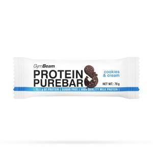 Baton białkowy PureBar 12 x 60 g GymBeam cookies & cream