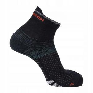 Skarpety do biegania Salomon Predict ankle odblaskowe paski wełna merino