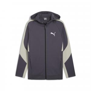 Męska rozpinana bluza z kapturem EVOSTRIPE PUMA Galactic Gray