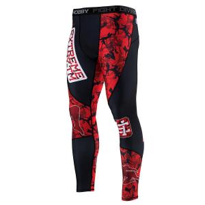 Legginsy sportowe męskie EXTREME HOBBY RED WARRIOR