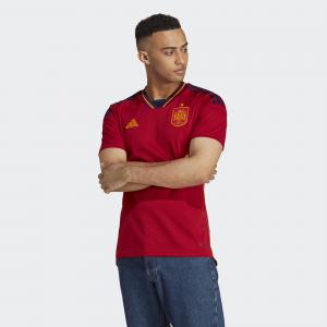 Koszulka piłkarska męska z krótkim rękawem Adidas Spain Czerwony