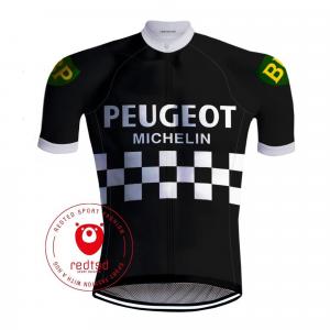 Camisola de ciclismo Peugeot Preto - REDTED