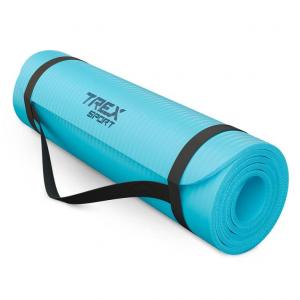 Mata do ćwiczeń NBR 1 cm 180x60cm niebieska