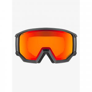 Gogle narciarskie Uvex Athletic FM - black/red/orange/clear