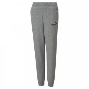 Młodzieżowe spodnie z logo Essentials PUMA Medium Gray Heather