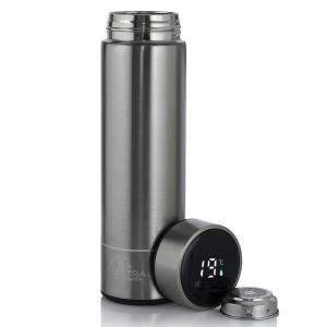 Termos z wyświetlaczem LED Extralink Smart Travel Mug Srebrny Kubek termiczny