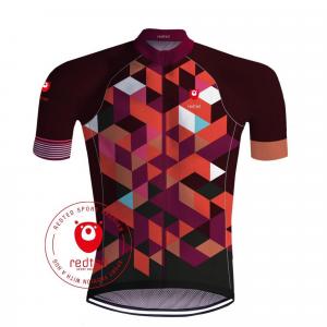 Red Cubes Cycling Jersey - Redted