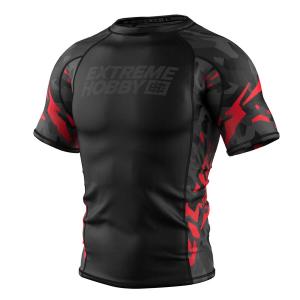 Koszulka Męska na siłownię rashguard MMA EXTREME HOBBY BLACK PANTHER