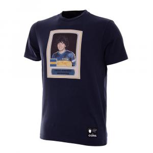 Koszulka dla dorosłych - Maradona x COPA Naklejka Piłka Nożna Boca - Granatowa