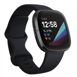 Second Life - Zegarek smartwatch Fitbit Sense black - Stan Doskonały