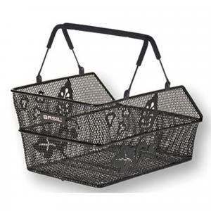Kosz Rowerowy Cento S Flower Multi 36 X 26 X 18 Cm - Czarny