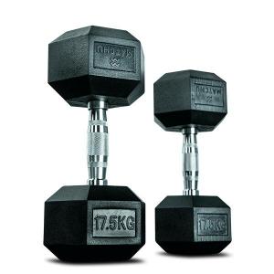 Hantle Hexa 17,5 kg z gumowym uchwytem