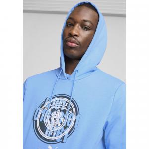 Męska bluza z kapturem ftblCULTURE Manchester City PUMA Team Light Blue