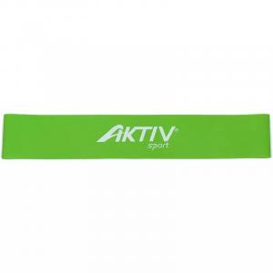 Taśma oporowa Mini Band 30 cm Aktivsport, mocna, zielona.