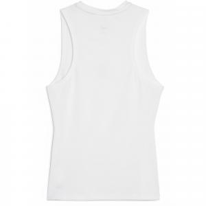 Męski top bez rękawów do koszykówki Hoops Team PUMA White