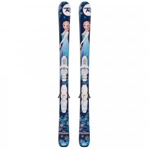 Narty dziecięce ROSSIGNOL FROZEN + wiązanie LOOK KID - X4