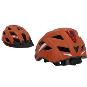 Kask rowerowy dla dorosłych Fischer Urban Plus Miami z oświetleniem