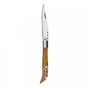 Nóż turystyczny składany Baladeo Tradition 12 cm - zebrano/kork