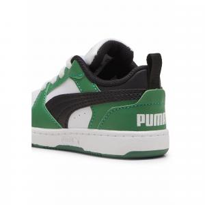 Sneakersy Rebound V6 Lo dla małych dzieci PUMA White Black Archive Green