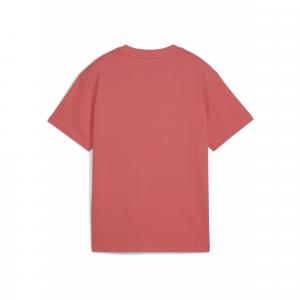 Młodzieżowa koszulka Essentials Animal Logo Infill PUMA Peach Frost Red