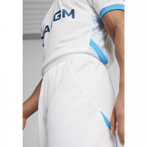 Męskie szorty Olympique Marsylia 24/25 PUMA White Bleu Azur Blue