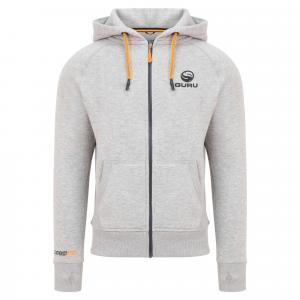 Bluza Męska Wędkarska Z Kapturem Rozpinana Guru Hoodie Aventus Grey