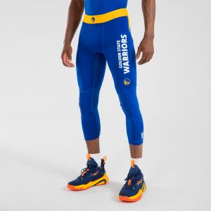 Legginsy do koszykówki 3/4 dla kobiet i mężczyzn NBA Tarmak 500 Golden State Warriors