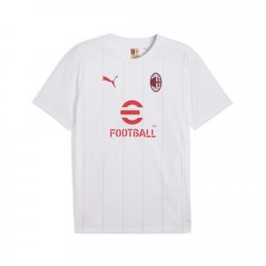 Męska koszulka przedmeczowa AC Milan PUMA White Putty Beige