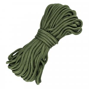 Lina kempingowa Paracord, Grubość 5 mm / Długość 15 m, Oliwkowa